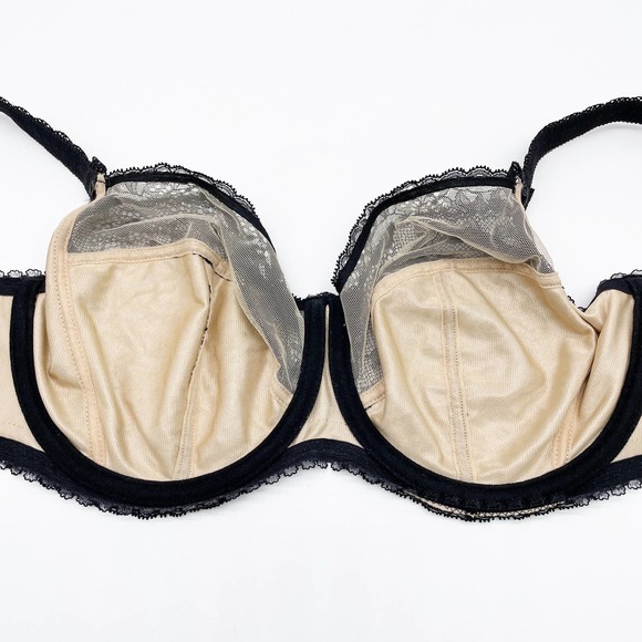 Fantasie Womens 34H Susanna Mesh Lace Side Support Underwire Bra Black FL-2402 - Picture 4 of 9